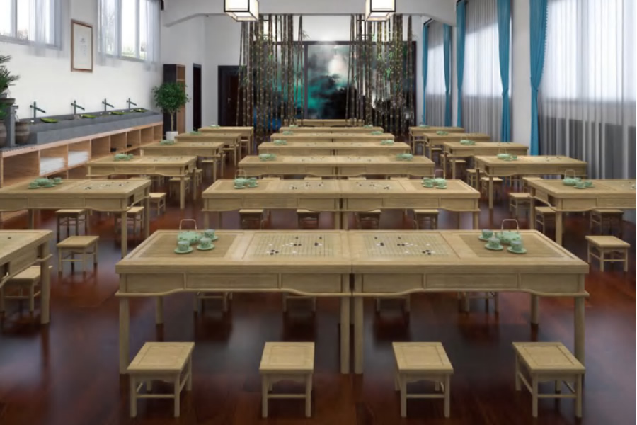 國學(xué)棋藝教室桌椅